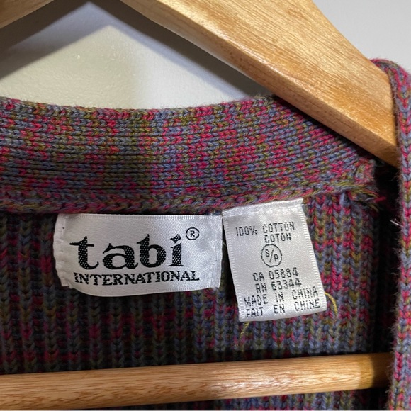 Vintage TABI Cotton‎ Multicoloured Cardigan - Picture 3 of 10